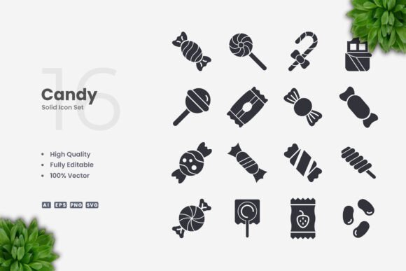 Candy Solid Icons Review