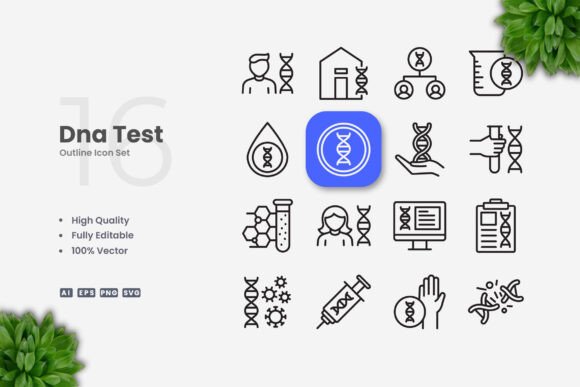 Dna Test 2 Icons for Graphics and Branding