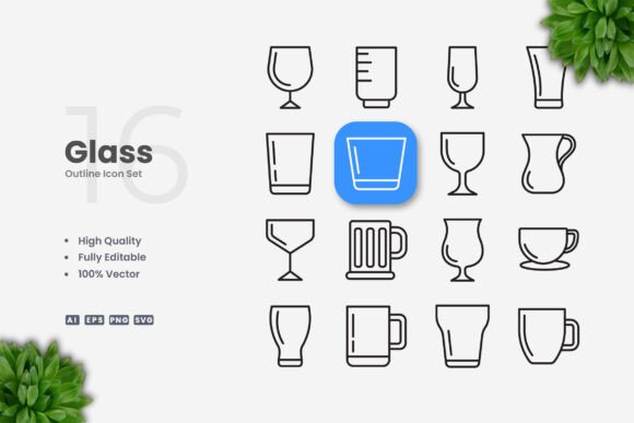 Glass Icons for Modern Branding