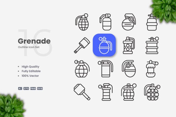Grenade Icons: Graphics for Real Business Use