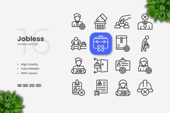 Jobless Icons: Graphics for Every Digital Need