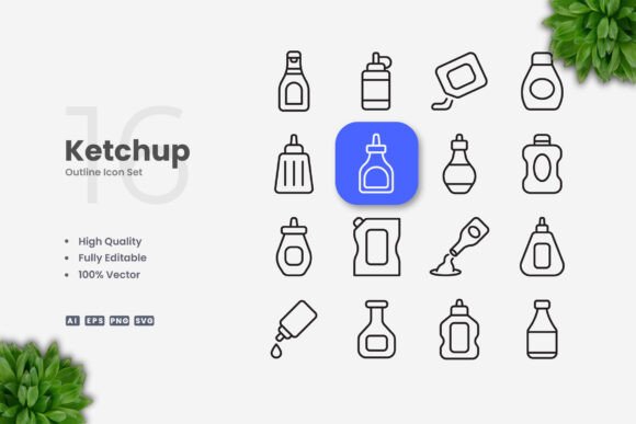 Ketchup Icons: Graphics and Icons for Modern Design