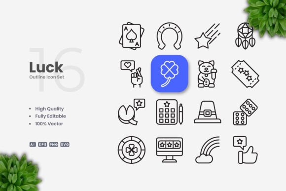 Luck Icons: Graphics and Icons for Digital Sellers