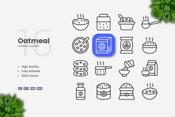 Oatmeal Icons: Graphics for Every Digital Product
