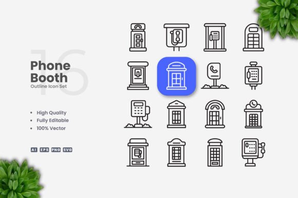 Phone Booth Icons: Graphics for Real Crafting