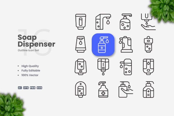 Soap Dispenser Icons Review