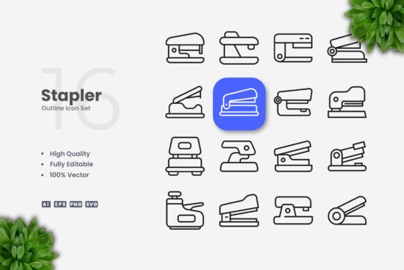 Stapler Icons: Graphics and Icons for Modern Design