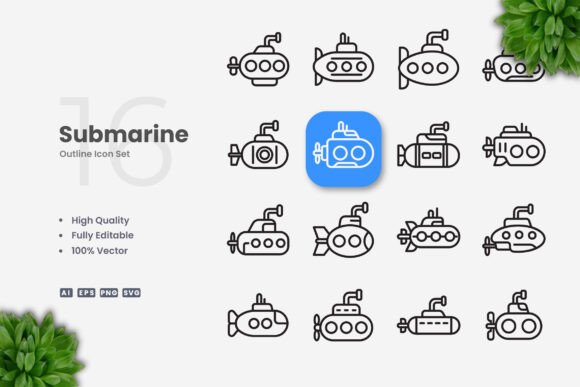 Submarine Icons: Graphics for Real Business Use