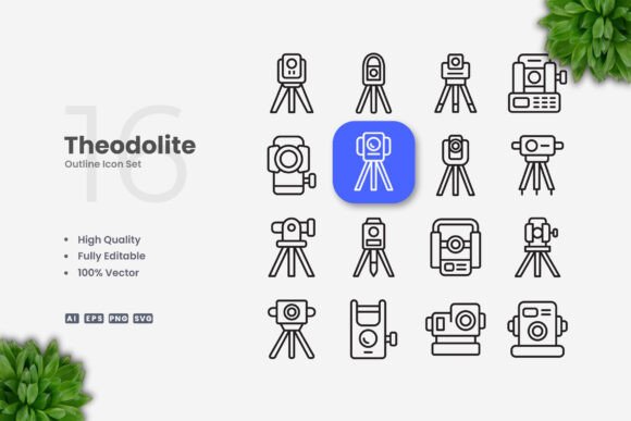 Theodolite Icons: Graphics That Elevate Design
